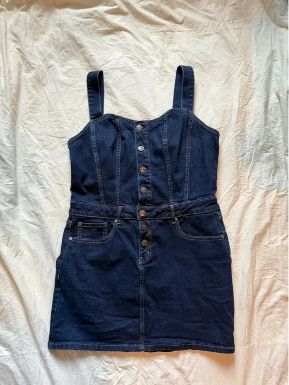 Shyanne Blue Denim Mini Dress Coastal Cowgirl Western Cowboy Carter L